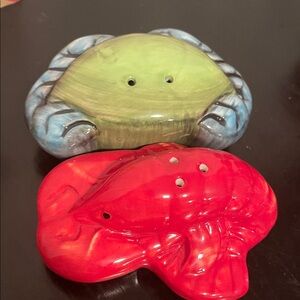 Crab Salt and Pepper Shakers